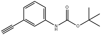Carbamic acid, (3-ethynylphenyl)-, 1,1-dimethylethyl ester (9CI) Structure