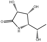 2-Pyrrolidinone, 3,4-dihydroxy-5-(1-hydroxyethyl)-, [3R-[3alpha,4alpha,5alpha(S*)]]- (9CI) 구조식 이미지