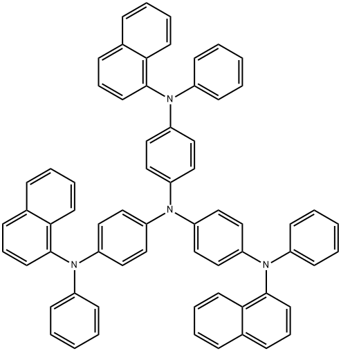 4,4',4''-TRIS(N-(1-NAPHTHYL)-N-PHENYL-AMINO)-TRIPHENYLAMINE 구조식 이미지