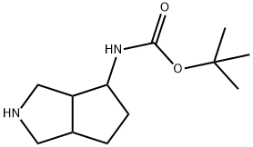 TERT-BUTYL OCTAHYDROCYCLOPENTA[C]PYRROL-4-YLCARBAMATE Structure