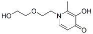 4(1H)-Pyridinone, 3-hydroxy-1-[2-(2-hydroxyethoxy)ethyl]-2-methyl- (9CI) Structure