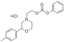 탄산,2-(2-(4-메틸페닐)-4-모르폴리닐)에틸페닐에스테르,염산염 구조식 이미지