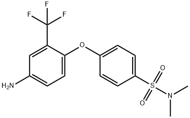 4-[4-Amino-2-(trifluoromethyl)phenoxy]-N,N-dimethylbenzenesulfonamide Structure