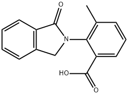 3-Methyl-2-(1-oxo-1,3-dihydro-2H-isoindol-2-yl)benzoic acid Structure