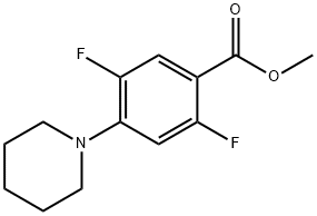 Methyl 2,5-difluoro-4-piperidin-1-ylbenzoate 구조식 이미지