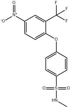 N-Methyl-4-[4-nitro-2-(trifluoromethyl)-phenoxy]benzenesulfonamide Structure