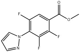 Methyl 2,3,5-trifluoro-4-(1H-pyrazol-1-yl)benzoate Structure