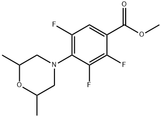 Methyl 4-(2,6-dimethylmorpholin-4-yl)-2,3,5-trifluorobenzoate Structure