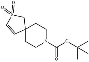 tert-butyl 2-thia-8-azaspiro[4.5]dec-3-ene-8-carboxylate 2,2-dioxide Structure