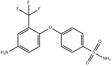 4-[4-Amino-2-(trifluoromethyl)-phenoxy]benzenesulfonamide Structure