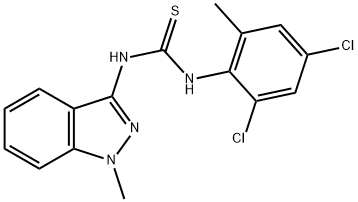 N-(2,4-Dichloro-6-methylphenyl)-N'-(1-methyl-1H-indazol-3-yl)thiourea Structure