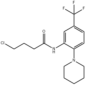 4-Chloro-N-[2-piperidin-1-yl-5-(trifluoromethyl)-phenyl]butanamide 구조식 이미지