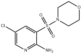 5-Chloro-3-(morpholin-4-ylsulfonyl)pyridin-2-amine Structure