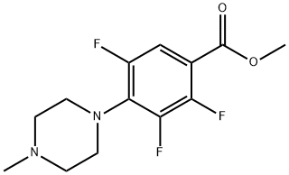 Methyl 2,3,5-trifluoro-4-(4-methylpiperazin-1-yl)benzoate Structure