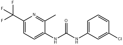 N-(3-Chlorophenyl)-N'-[2-methyl-6-(trifluoromethyl)pyridin-3-yl]urea Structure