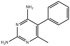 6-메틸-5-페닐-2,4-피리미딘디아민 구조식 이미지