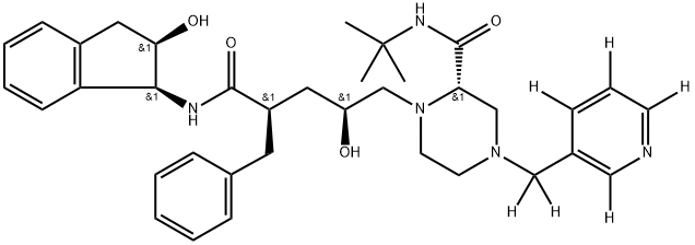 Indinavir-D-6 Structure