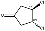 사이클로펜타논,3,4-디클로로-,트랜스-(9CI) 구조식 이미지