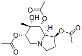 1,6,7,8-Indolizinetetrol, octahydro-7-methyl-, 1,6,8-triacetate, 1S-(1.alpha.,6.beta.,7.beta.,8.beta.,8a.beta.)- Structure