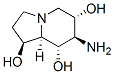 1,6,8-Indolizinetriol, 7-aminooctahydro-, 1S-(1.alpha.,6.beta.,7.alpha.,8.beta.,8a.beta.)- Structure