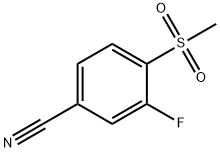 3-Fluoro-4-(methylsulphonyl)benzonitrile Structure