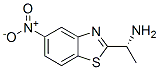 2-Benzothiazolemethanamine,alpha-methyl-5-nitro-,(R)-(9CI) Structure