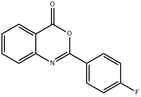 2-(4-FLUOROPHENYL)-4H-3,1-BENZOXAZIN-4-ONE 구조식 이미지