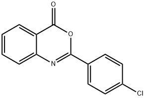 2-(p-Chlorophenyl)-4H-3,1-benzoxazin-4-one Structure