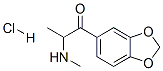 2-Methylamino-1-(3,4-methylenedioxyphenyl)propan-1-one-hydrochloridepropan-1-one-hydrochloride 구조식 이미지