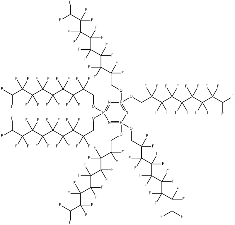 HEXAKIS(1H,1H,9H-PERFLUORONONYLOXY)PHOSPHAZENE Structure