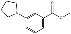 3-PYRROLIDIN-1-YL-BENZOIC ACID METHYL ESTER Structure