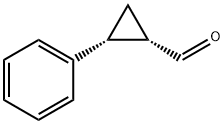 Cyclopropanecarboxaldehyde, 2-phenyl-, (1S,2R)- (9CI) Structure