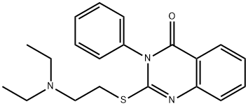 2-[[2-(Diethylamino)ethyl]thio]-3-phenylquinazolin-4(3H)-one 구조식 이미지