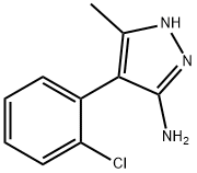 4-(2-Chlorophenyl)-3-methyl-1H-pyrazol-5-amine 구조식 이미지