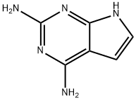 1H-Pyrrolo[2,3-d]pyrimidine-2,4-diamine (9CI) Structure