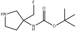 카르밤산,[3-(플루오로메틸)-3-피롤리디닐]-,1,1-디메틸에틸에스테르(9Cl) 구조식 이미지