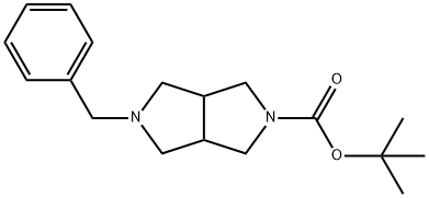 5-Benzyl-2-Boc-hexahydro-pyrrolo[3,4-C]pyrrole Structure