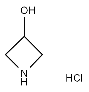 3-Hydroxyazetidine hydrochloride 구조식 이미지