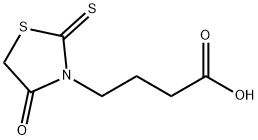 4-(4-OXO-2-THIOXO-THIAZOLIDIN-3-YL)-BUTYRIC ACID 구조식 이미지