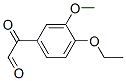 Benzeneacetaldehyde, 4-ethoxy-3-methoxy-alpha-oxo- (9CI) Structure