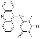 Pyrimidine-2,4(1H,3H)-dione, 1,3-dimethyl-6-(9-acridinylamino)- Structure