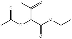 2-acetoxy-acetoacetic acid ethyl ester Structure
