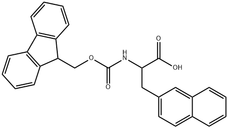 2-(9H-FLUOREN-9-YLMETHOXYCARBONYLAMINO)-3-NAPHTHALEN-2-YL-PROPIONIC ACID Structure