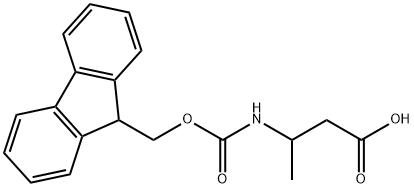 FMOC-DL-3-AMINOBUTYRIC ACID Structure