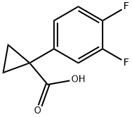 1-(3,4-DIFLUOROPHENYL)CYCLOPROPANECARBOXYLIC ACID Structure