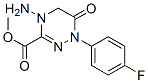 4-Amino-1-(4-fluorophenyl)-6-oxo-1,4,5,6-tetrahydro[1,2,4]triazine-3-c arboxylic acid, methyl ester Structure
