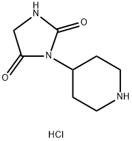 3-(Piperidin-4-yl)imidazolidine-2,4-dione hydrochloride Structure