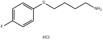 1-[(4-Aminobutyl)sulfanyl]-4-fluorobenzene hydrochloride 구조식 이미지