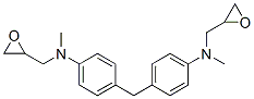4,4'-methylenebis[N-(2,3-epoxypropyl)-N-methylaniline]  Structure