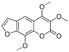 5,6,9-Trimethoxy-7H-furo[3,2-g][1]benzopyran-7-one Structure